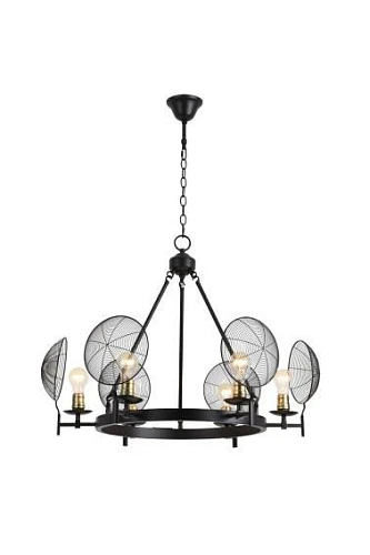 Люстра подвесная Alfa Light F3524-03 Black E27*6(bulb exclude)