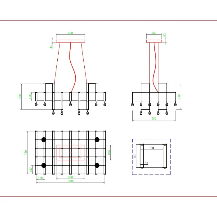 Подвесная светодиодная люстра Kink Light Галанта 07887-A,02(21)