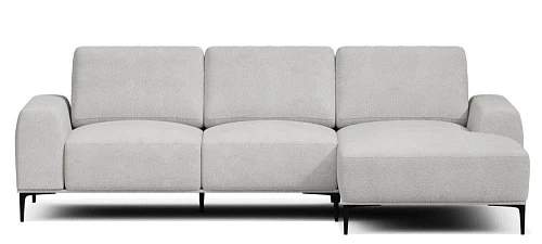 Диван STOP MEBEL Silver с оттоманкой серый