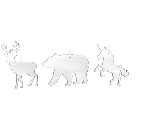 Елочное украшение Christmas Flower 52101 из акрила 12-15 см