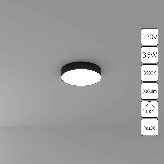 Потолочный светодиодный светильник Arte Lamp Fado A7335PL-1BK