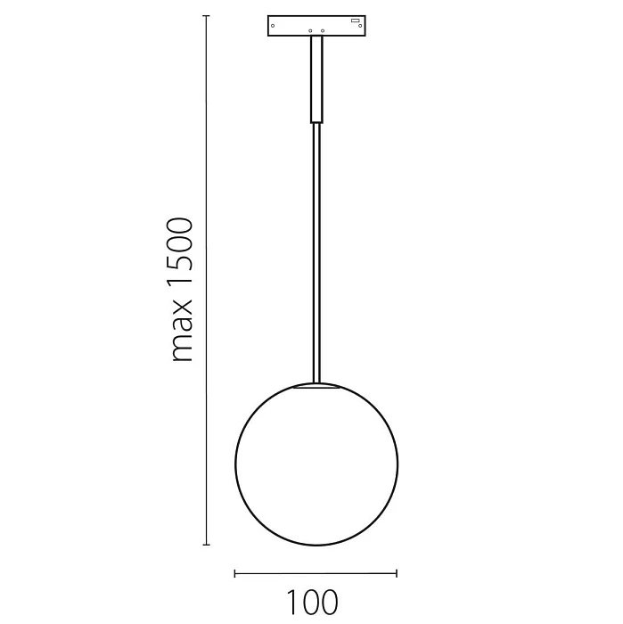 Светильник подвесной 24V 6W 180° 3000K, черный/белый матовый Linea Lightstar 206837