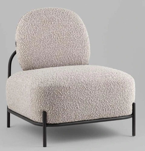 Кресло Stool Group Стоун new ткань букле серо-бежевый