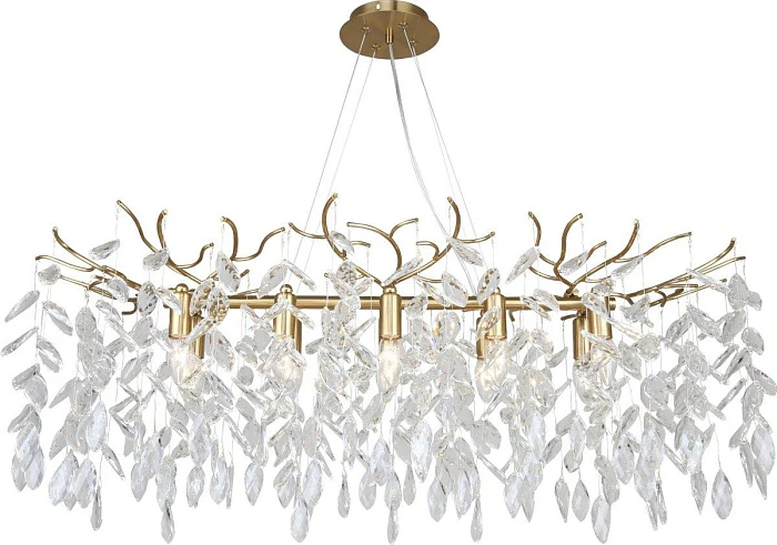 Люстра подвесная хрустальная 2180/05/10PL Stilfort, серия RAMO