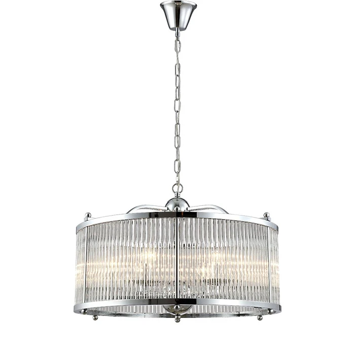 Подвесная люстра Crystal Lux Tadeo SP6 D600 Chrome/Transparente