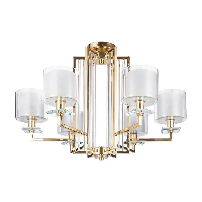 Подвесная люстра Crystal Lux Nicolas SP-PL6 Gold/White