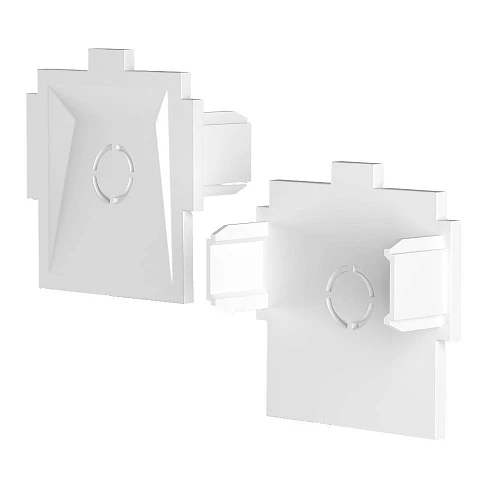 Торцевая заглушка для встраиваемого в ГКЛ шинопровода ZZOK N-EC-WH-R