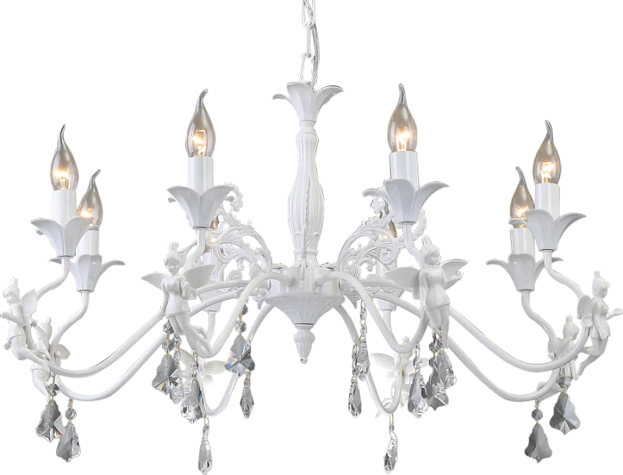 Подвесная люстра Arte Lamp Angelina A5349LM-8WH