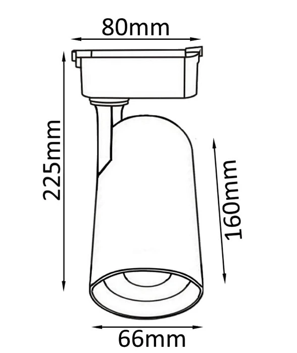 Трековый светильник однофазный Crystal Lux CLT 0.31 006 20W WH