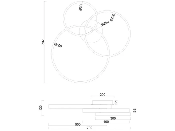 Потолочная светодиодная люстра Arte Lamp Sierra A2426PL-3BK