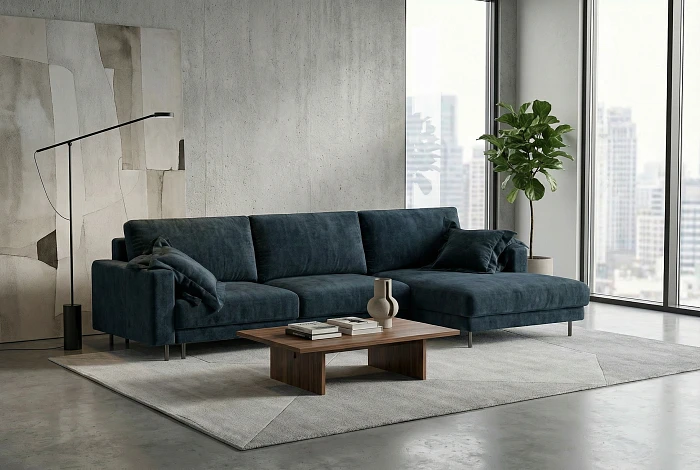 Диван Cloud Diamond с оттоманкой