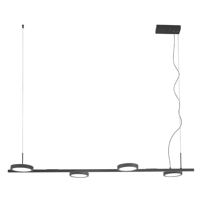 Подвесная светодиодная люстра Crystal Lux CLT 027C4 L1000 BL