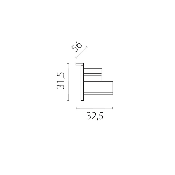 Заглушка боковая встраиваемая к треку 5030xx-R Quattro Lightstar 503166-R