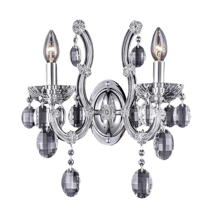 Бра Crystal Lux Hollywood AP2 Chrome
