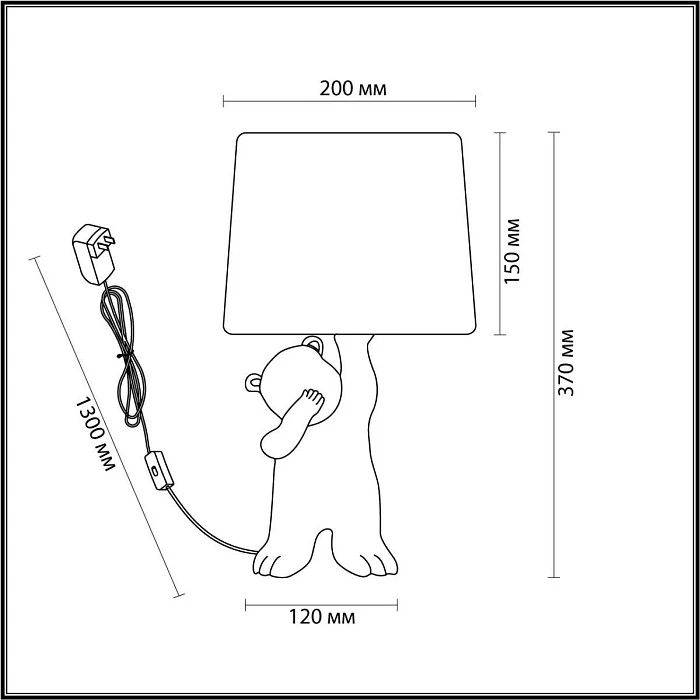 Настольная лампа Lumion Moderni Bear 5662/1T