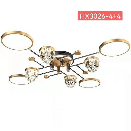 Люстра потолочная Alfa Light F3824-13 GD LED 2 COLOUR