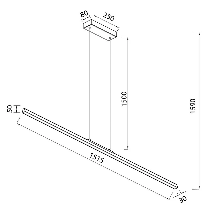 Подвесной светильник Mantra Lineal 8959