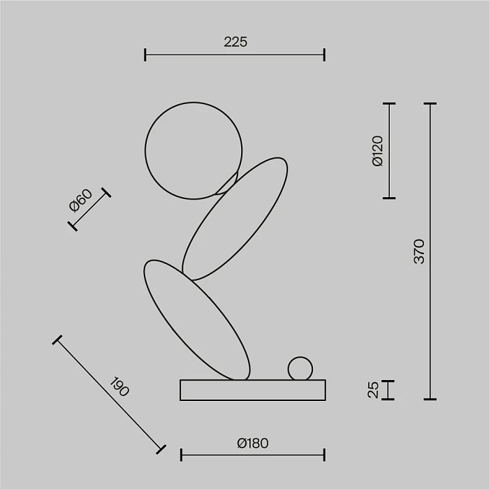Настольная лампа Maytoni MOD482TL-L6C3K