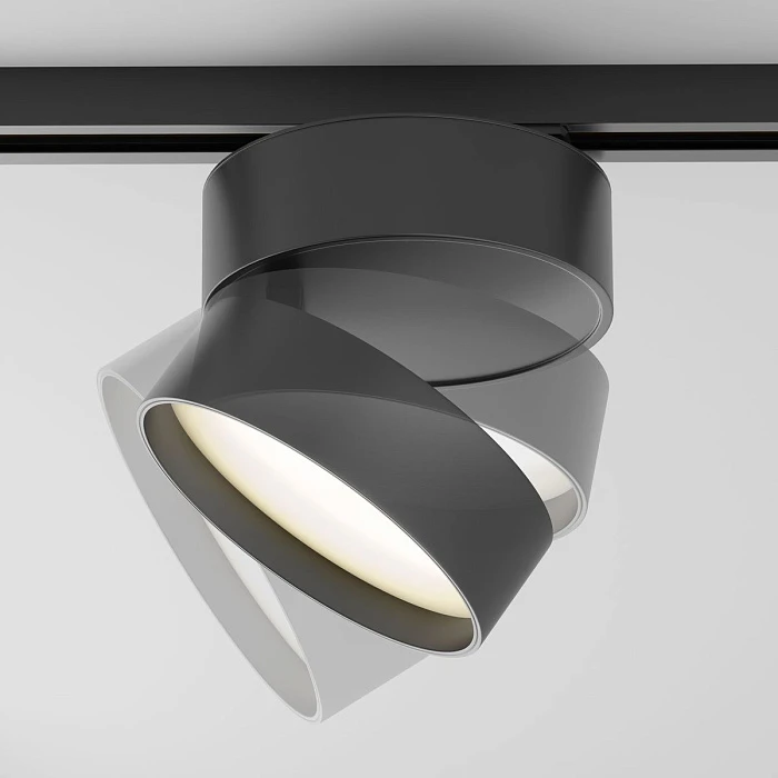 Трековый светодиодный светильник Maytoni Technical Unity Onda TR007-1-18W3K-B-1