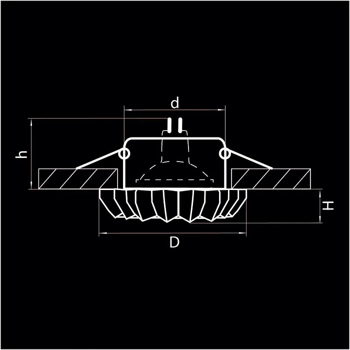 Встраиваемый светильник Lightstar Solo Ray 002120