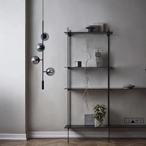 Подвесная люстра iLamp Artis 8149P/4B BK-SM