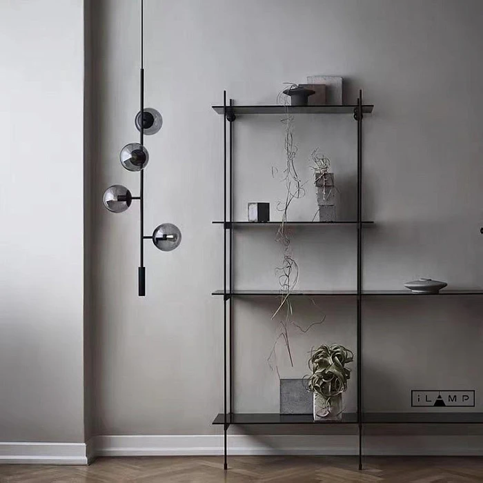 Подвесная люстра iLamp Artis 8149P/4B BK-SM