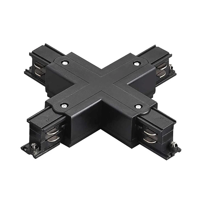 Соединение крестовое с подводом питания к треку 5040xx-(F)/(R) Quattro Lightstar 504147-FR
