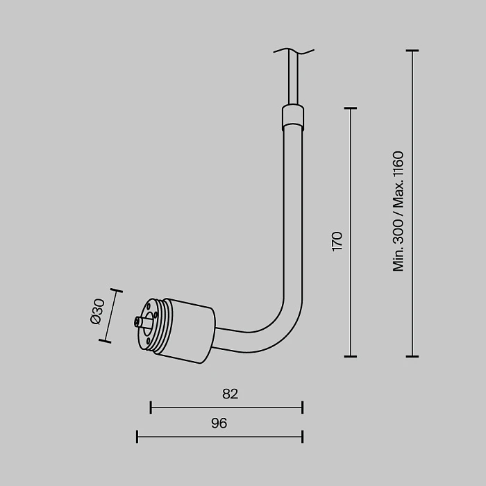 Аксессуар Maytoni Technical CA024PL-P-B