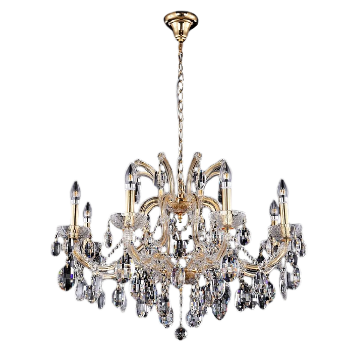 Подвесная люстра Crystal Lux Hollywood SP8 Gold
