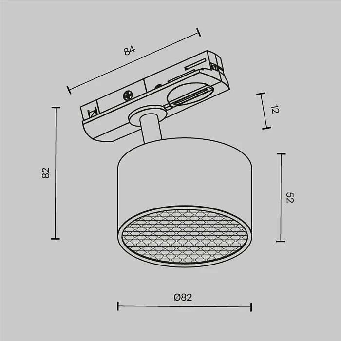 Трековый светильник Maytoni Technical TR225-1-GX53-W