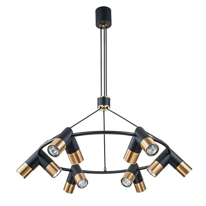 Подвесная люстра Indigo Doppio 11036/12P Black V000455