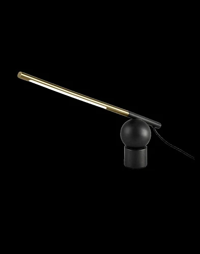 Настольная лампа Alfa Light F3924-41 light black+gol d 5W 30*8*40