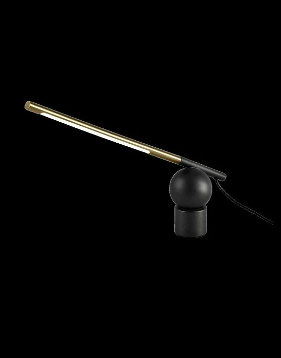 Настольная лампа Alfa Light F3924-41 light black+gol d 5W 30*8*40