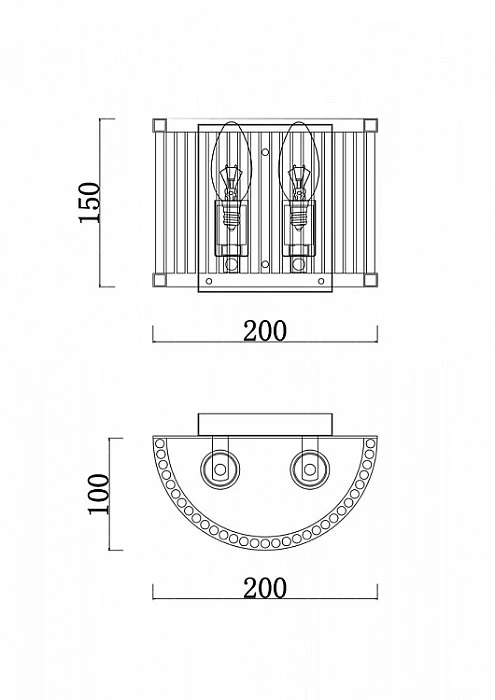 Настенный светильник Freya Savoy FR5053WL-02BS
