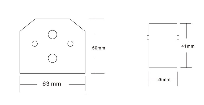 Заглушка для встраиваемого трека Crystal Lux CLT 0.235 06 BL