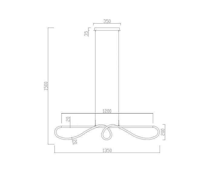 Подвесной светодиодный светильник Kink Light Далия 08041,20(3000K)