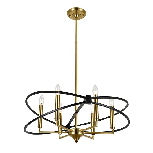 Подвесная люстра Indigo Trionfo V10020/6R Black V000487