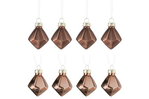 Елочное украшение Арт Декор 87663 Набор новогодних украшений (6шт) (3,5х3,5х4)