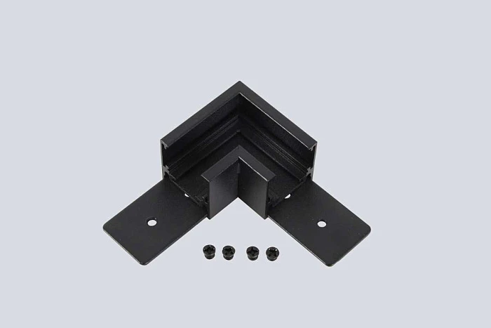 Соединитель для магнитного накладного шинопровода угловой Crystal Lux CLT 0.214 04 BL