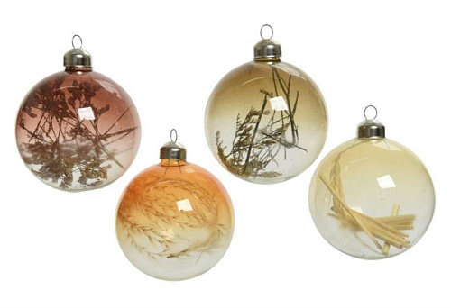 Елочное украшение Christmas Flower 030017 d8см (4 вида)