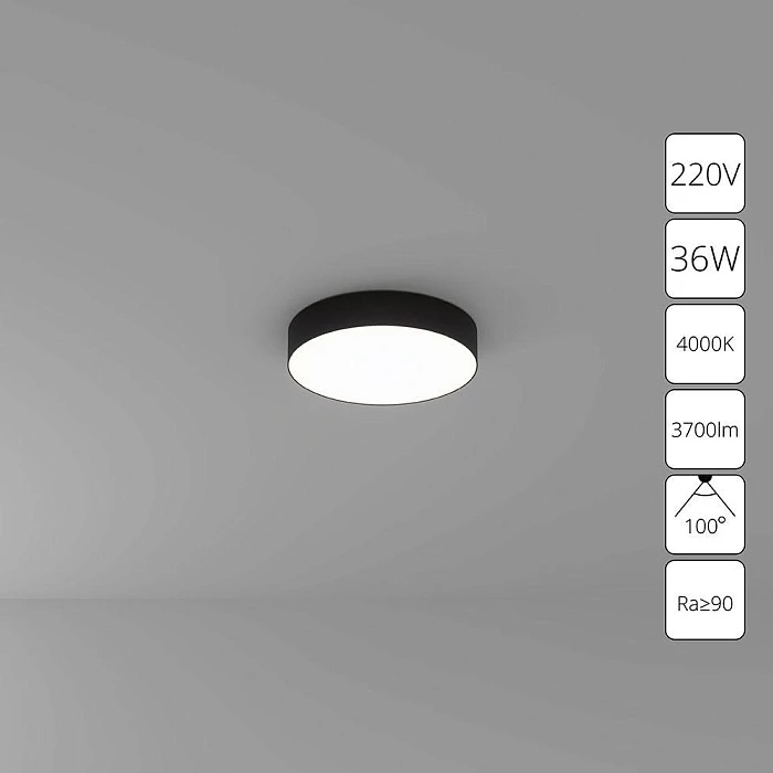 Потолочный светодиодный светильник Arte Lamp Fado A6635PL-1BK