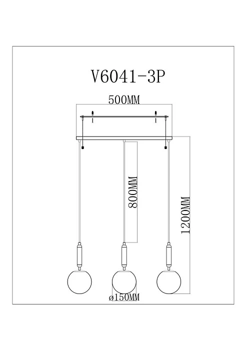 Светильник подвесной Moderli Scrumbel V11566-3P