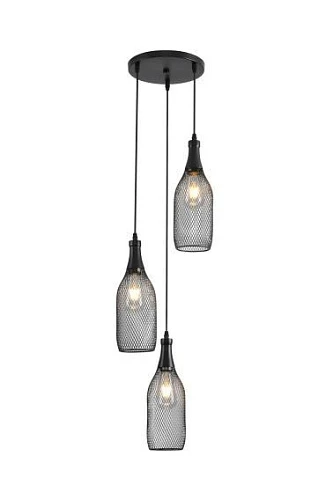 Люстра подвесная Alfa Light F3524-32 Black E27*3